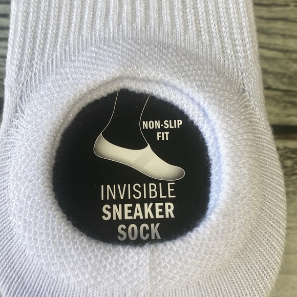 Adidas Men’s Superlite Invisible Sneaker Socks 6-Pack | White | Size L (8-12) - Picture 4 of 5